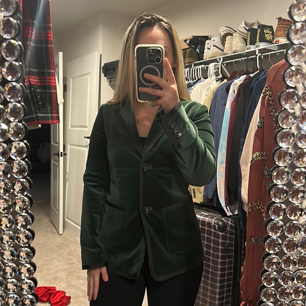 Kate Spade Jewel Button Velvet Blazer ♠️